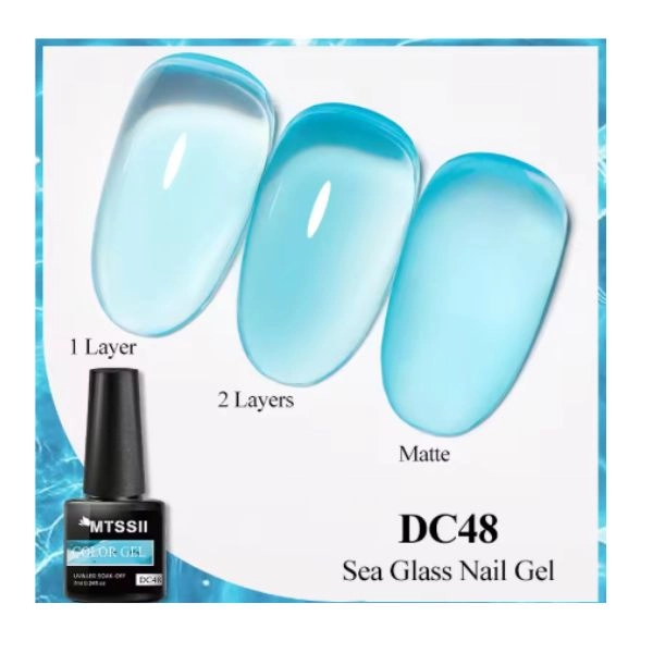 UV/LED géllakk Sea Glass Nail Gel, 7ml - DC 48