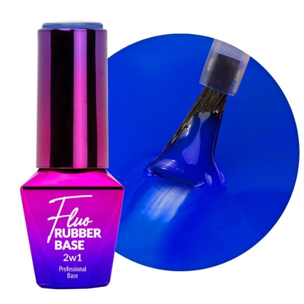 Molly Nails Fluo Rubber Base 2v1 - Bora Bora nr. 4, 10g