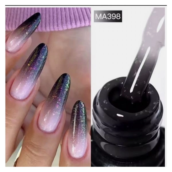 THERMO gél lakk - Light Pink/Black MA398, 7 ml