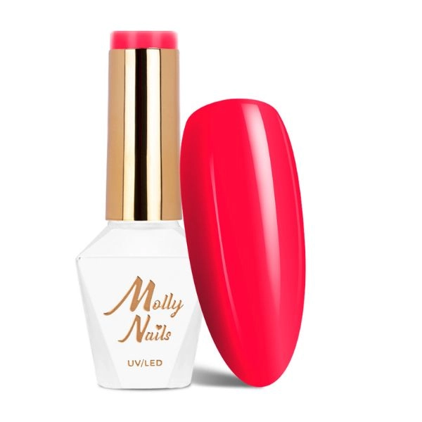 Molly Lac UV/LED gél lak HEMA/Di-HEMA Free Vivid Vibes - Pink Riot, Nr. 284, 8g