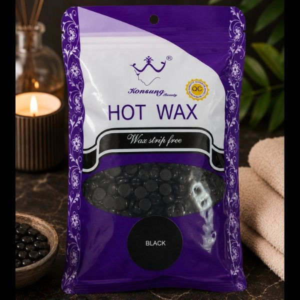 Kozmetikai szőrtelenítő viasz - gyöngyök – Black, 100g