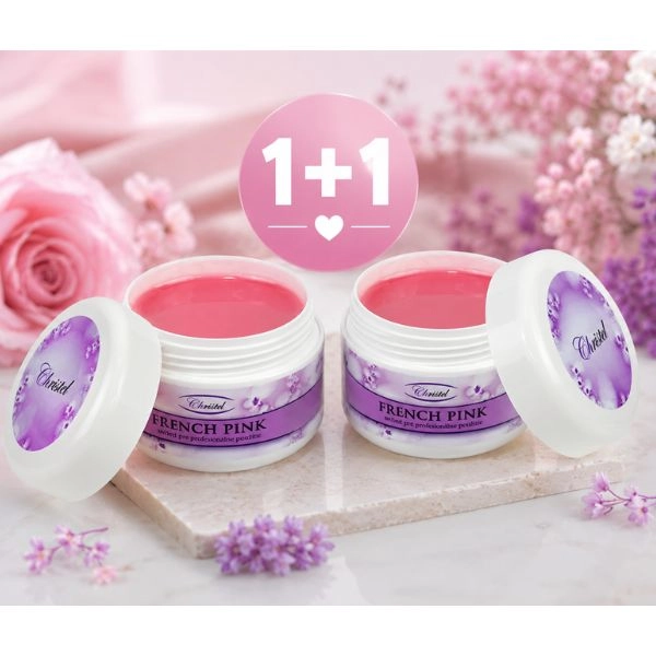 UV zselé - French Pink gel, Camouflage 25g - 1+1 INGYENES AKCIÓ