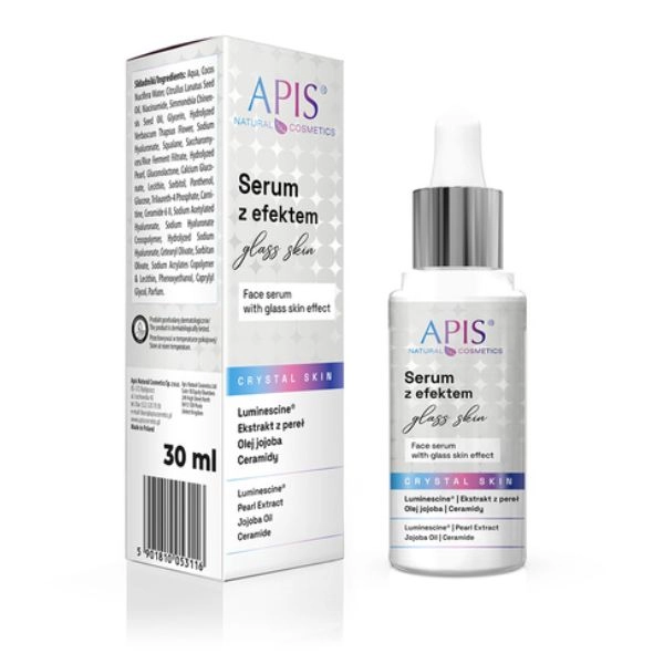 Arcszérum „üvegbőr” hatással – Apis Crystal Skin, 30 ml