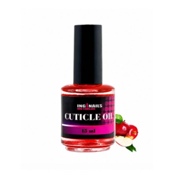 Regeneráló körömolaj Inginails - Cuticle Oil Red Apple, 15ml