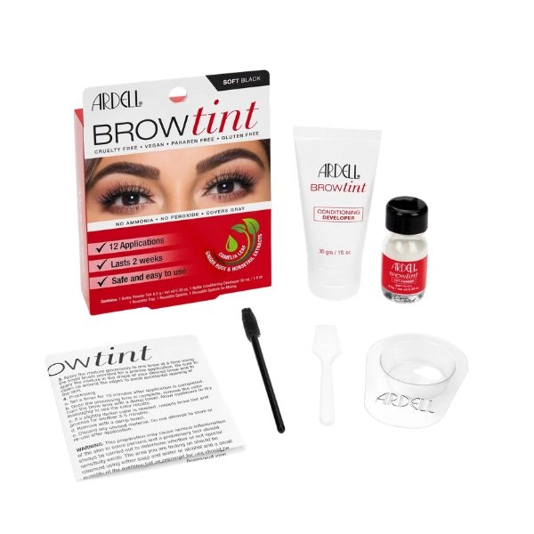 Ardell Brow Tint Soft Black – szemöldökformázó készlet