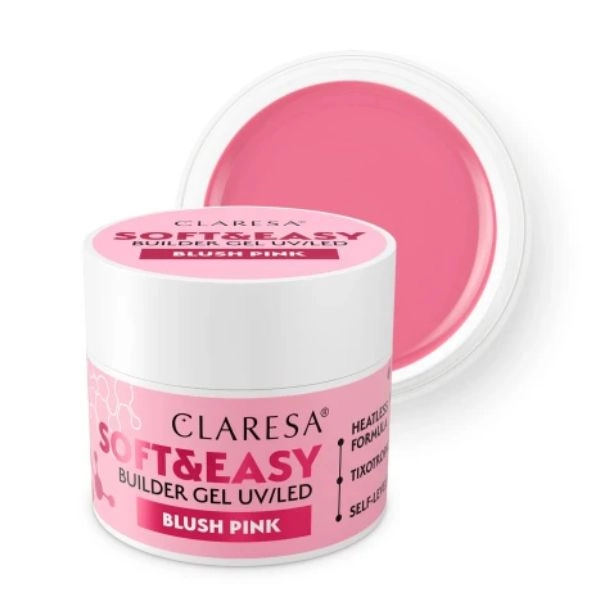 Claresa SOFT&EASY UV/LED builder gel - Blush Pink, 45g