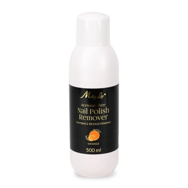 MollyLac Acetonmentes körömlakklemosó – Orange, 500 ml