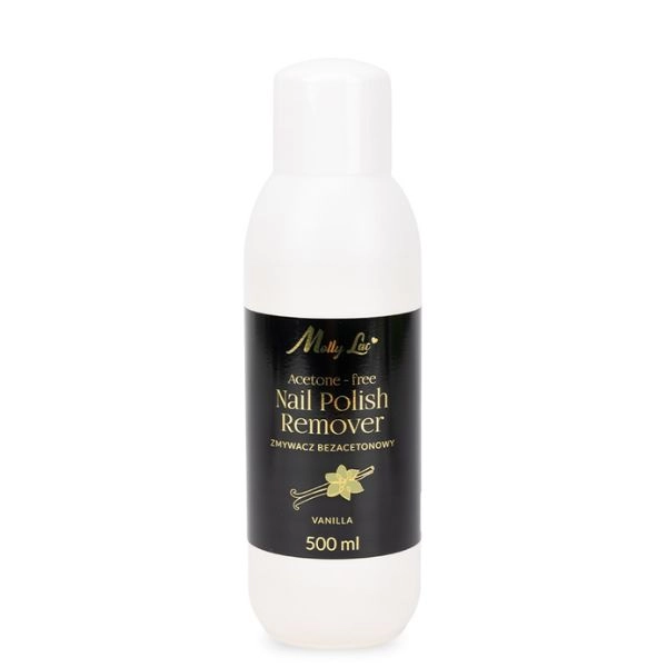 MollyLac Acetonmentes körömlakklemosó – Vanilla, 500 ml