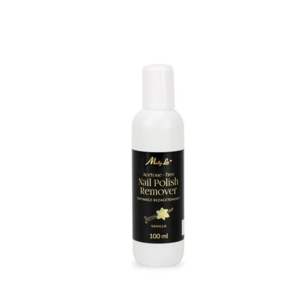 MollyLac Acetonmentes körömlakklemosó – Vanilla, 100 ml