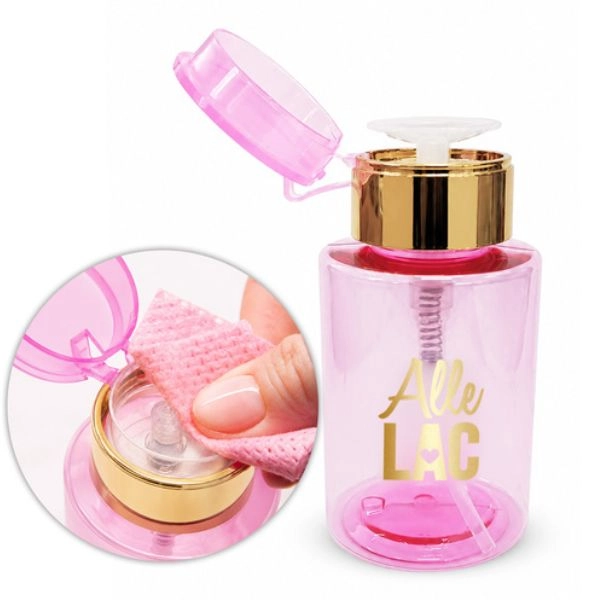 AlleLac Pumpás folyadékadagoló, rózsaszín, 200 ml