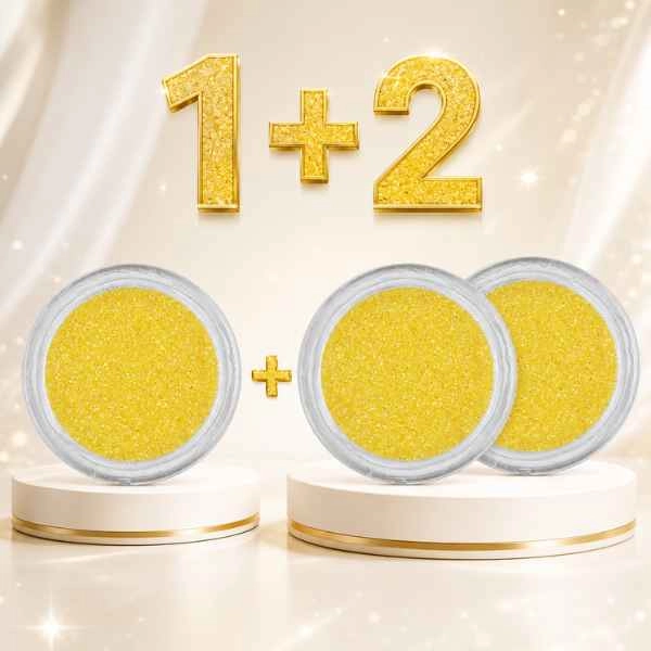 Sárga csillámpor – 1+2 INGYEN AKCIÓ
