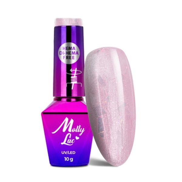 MollyLac UV/LED hibrid géllakk French Wedding Dress, 705-ös árnyalat, 10 g