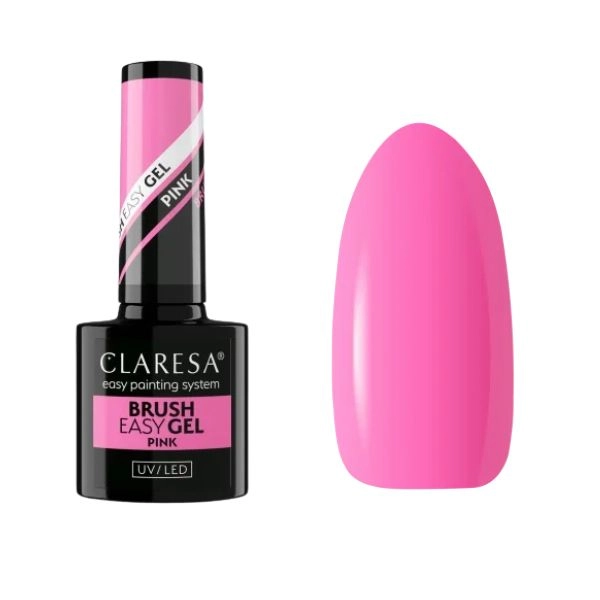 Claresa UV/LED Brush Easy Gel - Pink, 5g