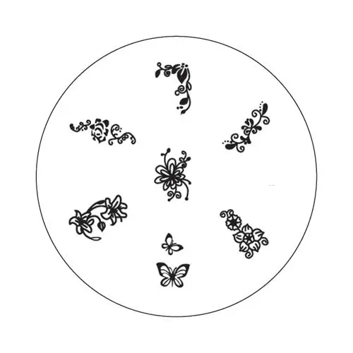 Virágmotívumos mintakorong M36