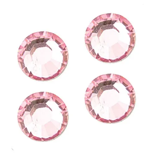 Swarovski körömdíszítő kövecskék - pink, 3mm, 50db/strasszkő