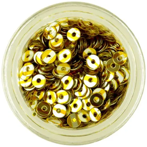 Ezüst színű CD flitterek, arany színű csíkokkal