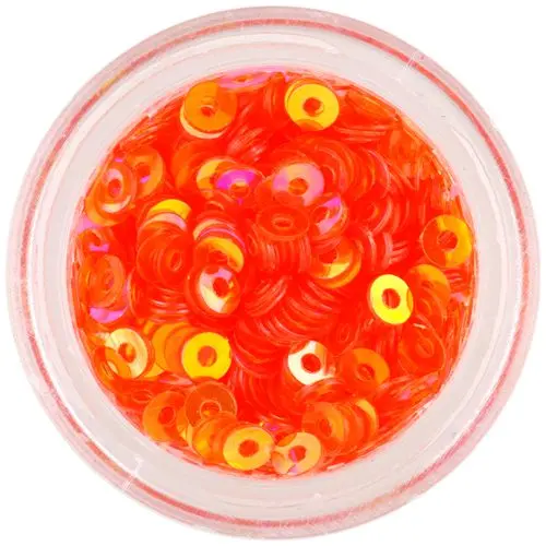 Narancssárga CD flitter – lyukas karika