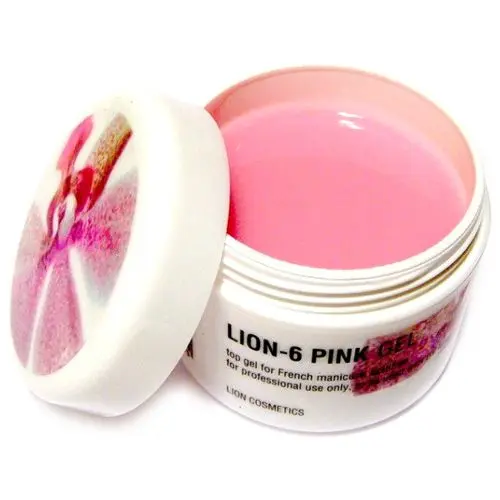 0-6 French pink gel 40ml, Lion Cosmetics - fedő zselé francia manikűrre/építő zselé