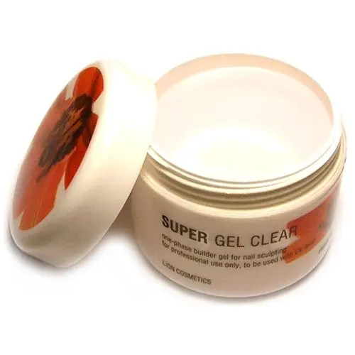 SUPER - Premium gel Clear 40ml, Lion Cosmetics - egyfázisú fényes zselé/építő zselé