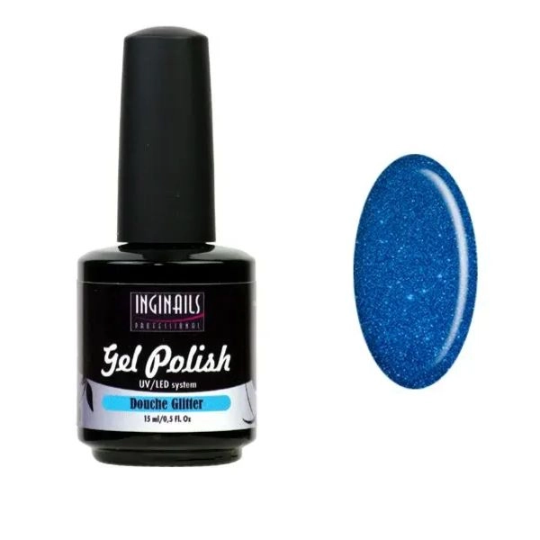 Glitteres UV lakkzselé Inginails Professional 15ml - Douche Glitter/gél lakk készítés
