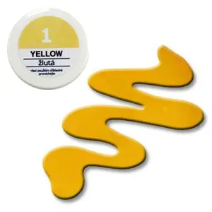 Színes UV zselé – 1 Yellow 5g