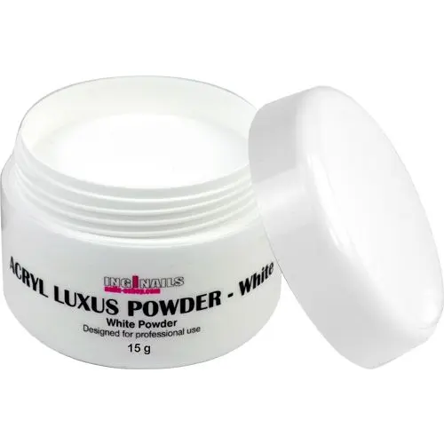 Luxus white powder Inginails 15g - fehér műköröm porcelán por