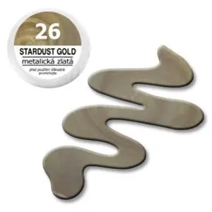 Színes UV zselé – EBD 26 Stardust Gold 5g