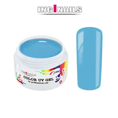 Pastel Blue - 5g színes UV zselé Inginails 