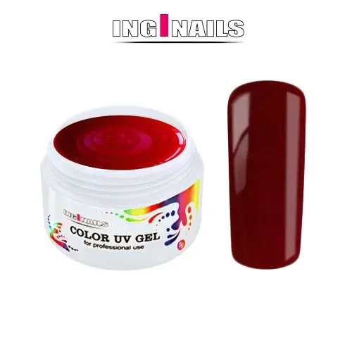Színes UV zselé Inginails 5g - Pearl Red