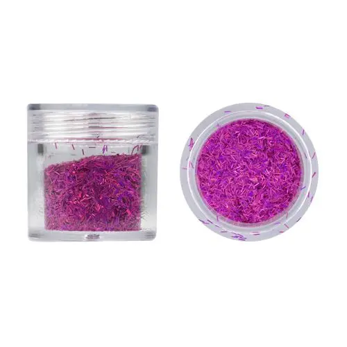 Díszítő fonalak - purpúr színű, hologrammos 10g