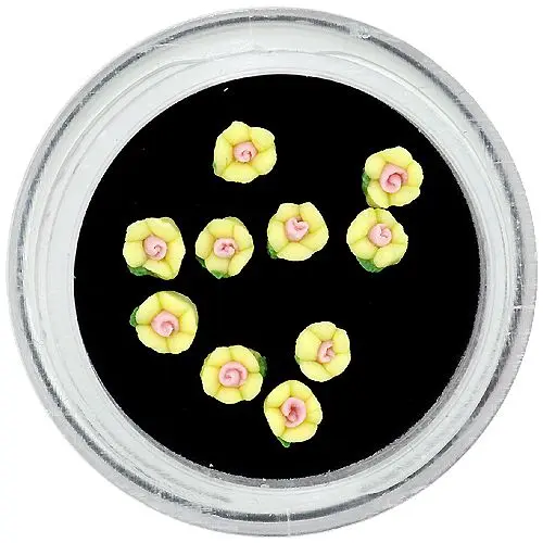 Akryl virágocskák – sárga