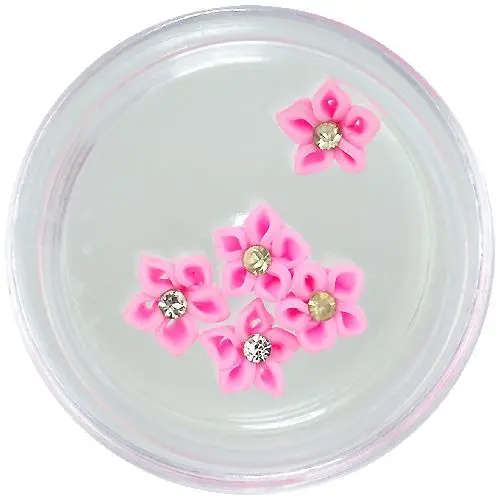 Akryl virágocskák – baby pink árnyalatú rózsaszín