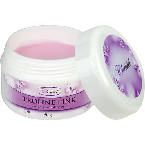 UV zselé - Proline Pink gel, 50g/építő zselé