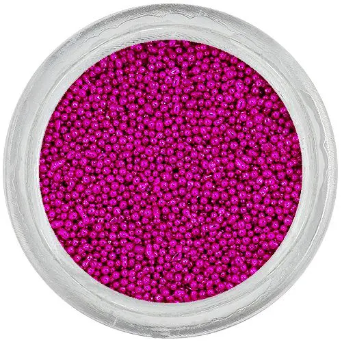Nail art díszek - rózsaszín gyöngyök, 0,5mm