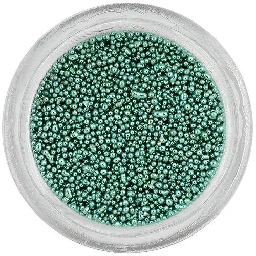 Körömdíszítő gyöngyök 0,5mm - zöldes szürke