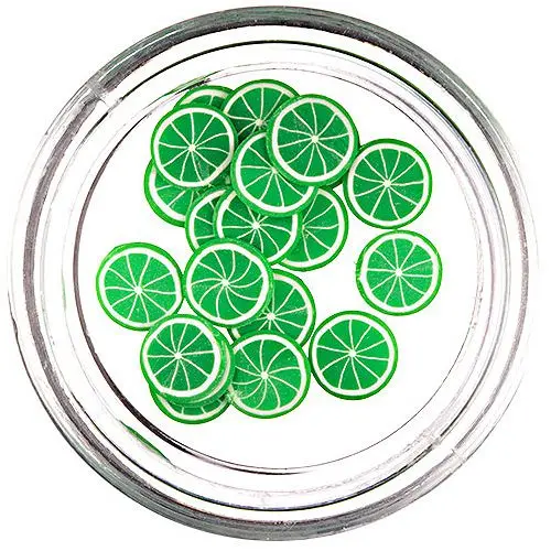 Lime szeletek körömdíszítésre - zöld