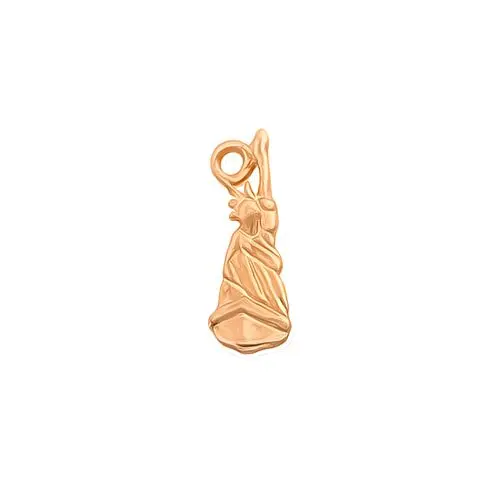 Szabadság-szobor alakú díszítő piercing, arany színű